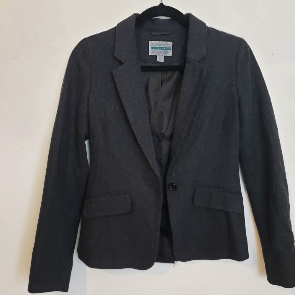 Pim + Larkin Grey Wool Blazer | Size XS